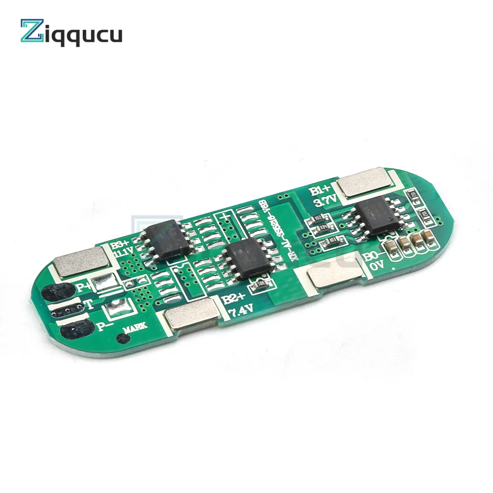 BMS 3S 5A 11.1V 12.6V 18650 Li-ion Lithium Battery Protection Board with the Same Port For Power Bank/Electric