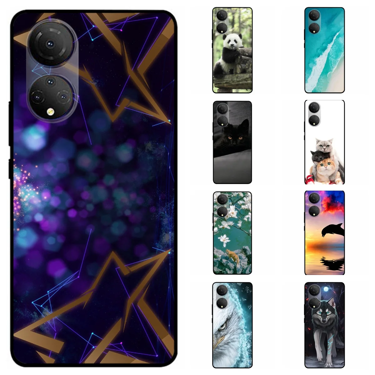 For Honor X7 2022 Case 6.74‘’ Shockproof Soft TPU Silicone Cover for Huawei Honor X7 Phone Cases Bumper Coque HonorX7 CMA-LX2