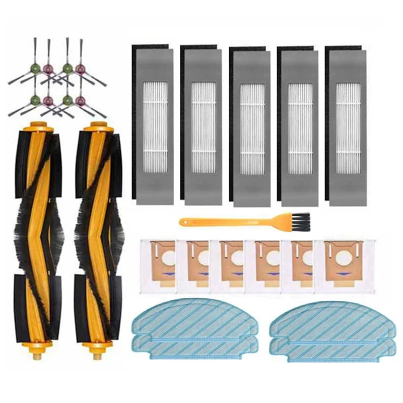 A83G-26Pcs para Ecovacs DEEBOT OZMO T8 AIVI T8 Max T9 T8 Series N8 Pro N8 Pro + Robot aspirador cepillo principal filtro paño de mopa