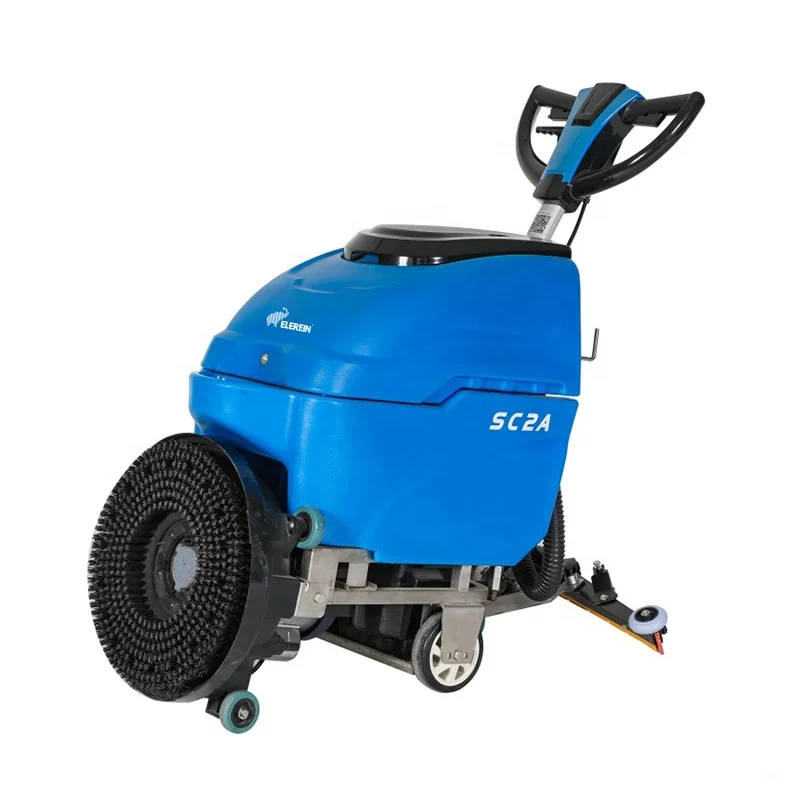 Walk Behind Hand Push Manual Sc2a Electric Automatic Marble Single Disc Floor Cleaning Machine Scrubber Buffer with Power Cable