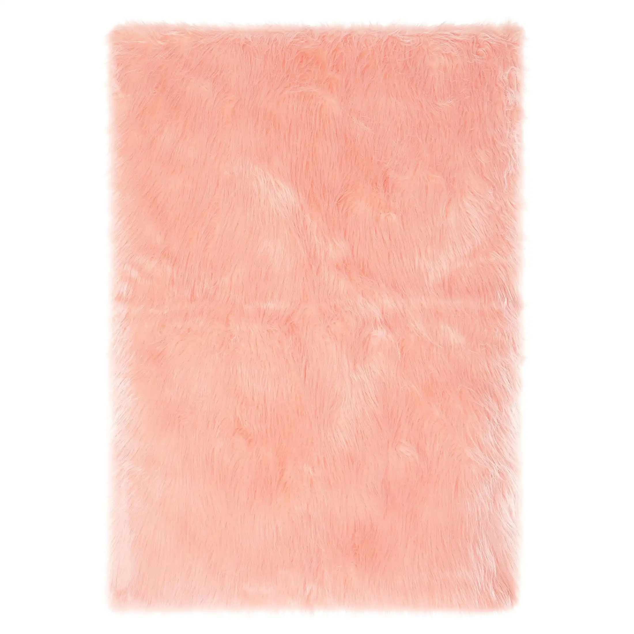 

Faux Fur Rug Non-Skid Fluffy Floor Rug for Living Room, 30''X46'', Pink