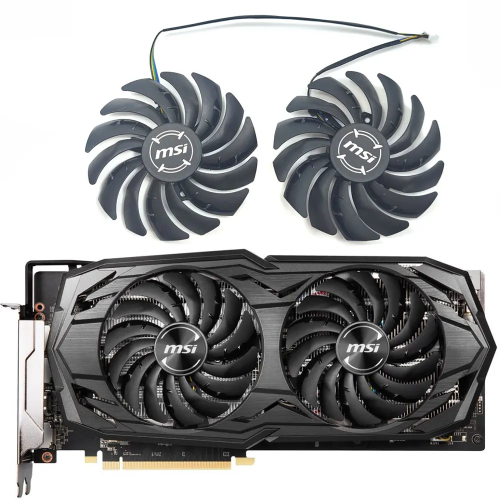 

NEW 95MM 4PIN PLD10010S12HH RX 5600 XT GAMING MX GPU Fan，For MSI Radeon RX 5600 XT GAMING MX Graphics card cooling fan