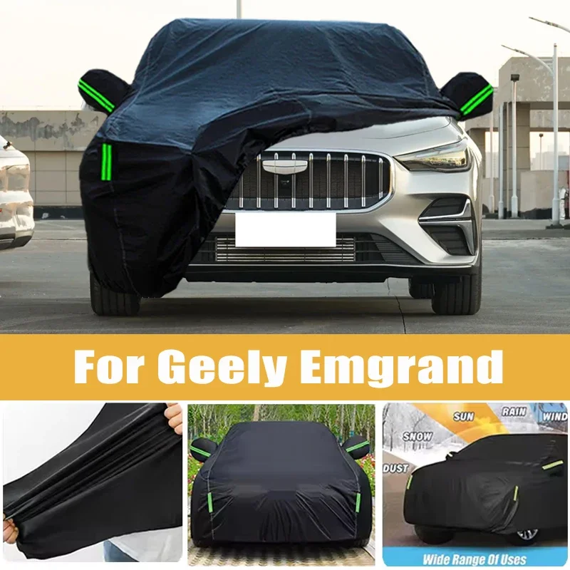 

For Geely Emgrand Full Car Cover Four Seasons Outdoor Sun Anti UV Rain Snow Dust Protection Oxford Cloth Accessories
