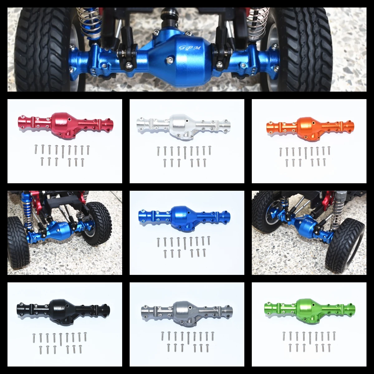 

Алюминиевая задняя коробка передач GPM для TAMIYA 1/10 R/C Mercedes-Benz G500 (58675)
