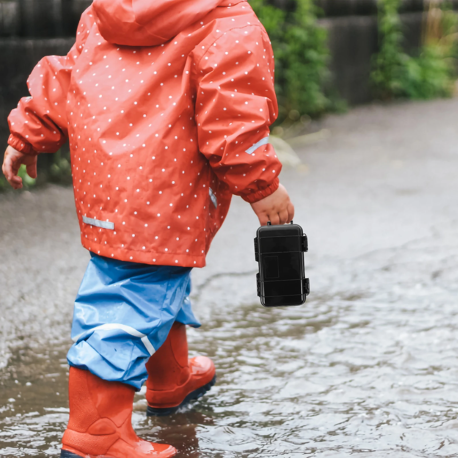 صندوق مقاوم للماء مقاوم للصدمات ومقاوم للاهتراء للتخييم في الهواء الطلق وتخزين الهاتف المحمول وخفيف الوزن ومبطن بالإسفنج #1