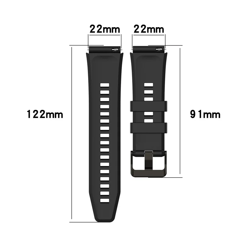 22mm Silicone Watchband Strap For Honor watch GS4 GS3 Smart Watch Band Easyfit Wristband Bracelet Accessories Belt Correa