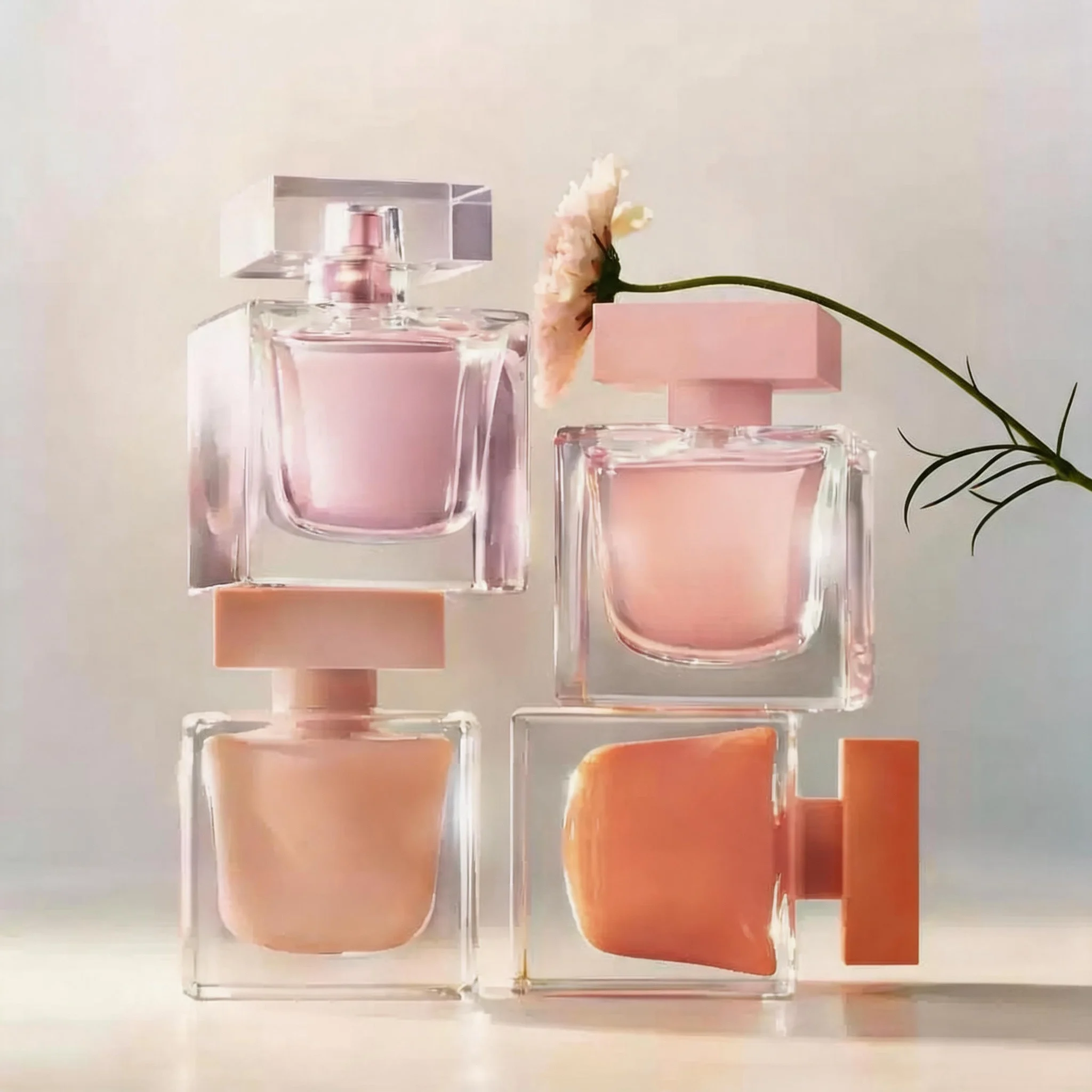 Women Floral Musk Perfume Elegant Square Bottle Long Lasting Fragrance Delicate Scent For Daily Wear Dating Gift 100ml