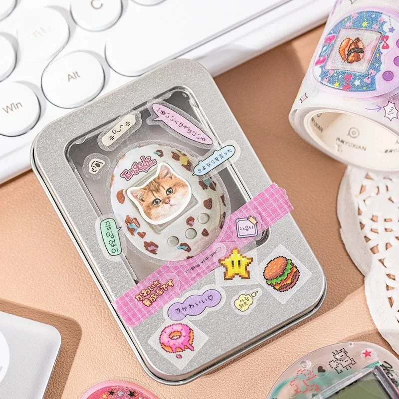 Ins สไตล์น่ารัก Y2K Glitter ตกแต่งเทปกาว Planner คู่มือ DIY Scrapbooking Journal Collage วัสดุสติกเกอร์