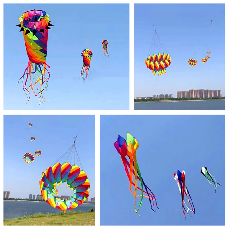 Free Shipping 400cm kite windsocks flying for adults kites shows kites pendant inflatable kites parachute toy dragon fly winder