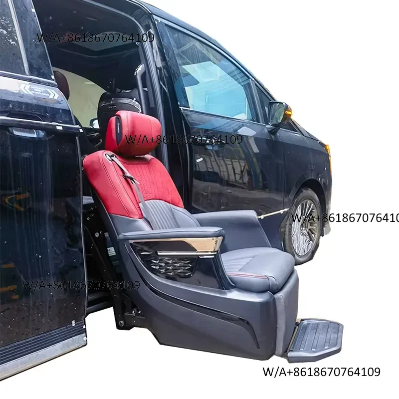 Suitable forElectric Leather Adjustable Handicapped Swivel Lift Car Seat for Disabled Elderly Rotate Outward From the Vehicle