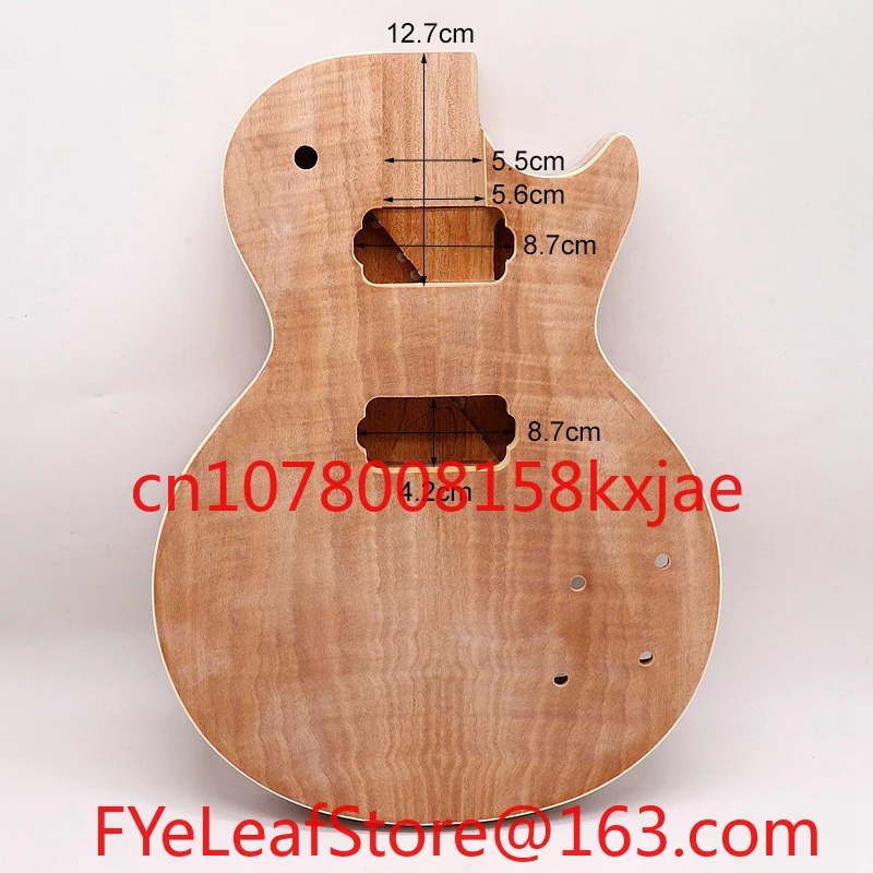 LP body tiger pattern hemming body DIY guitar modified body LP electric guitar professional student performance