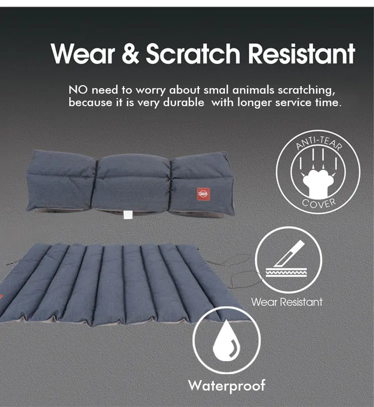 Reversible Portable Waterproof Wear and Scratch Repellent Pet Dog Blanket Car Travel Mat for Summer