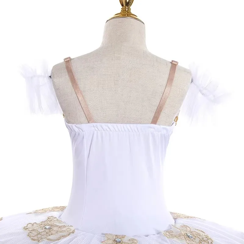 ใหม่สีขาวบัลเล่ต์ Tutu กระโปรงเด็ก White Swan Lake Dance เครื่องแต่งกายความงามเต้นรําเสื้อผ้า