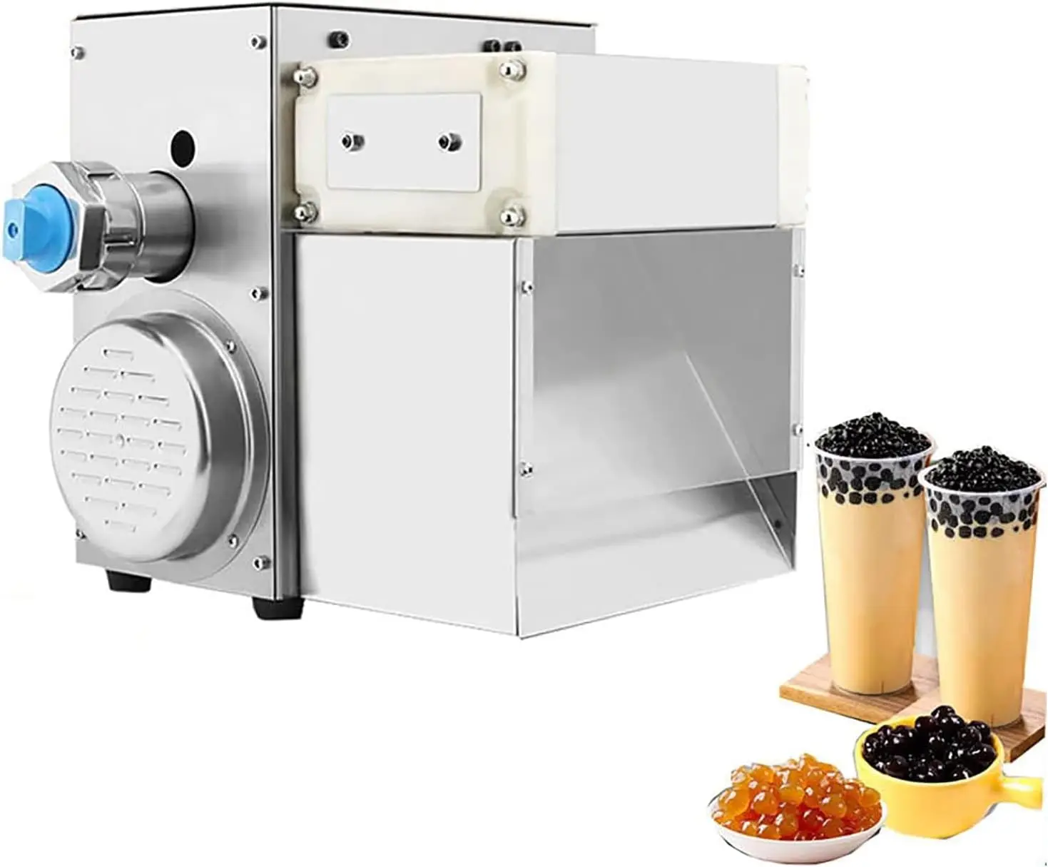 Commercial 400W Milk Tea Pearl Machine, 110V 8mm Mini Pearl Milk Tea Tapioca Pearls Machine and Bubble Tea Balls Maker for Resta