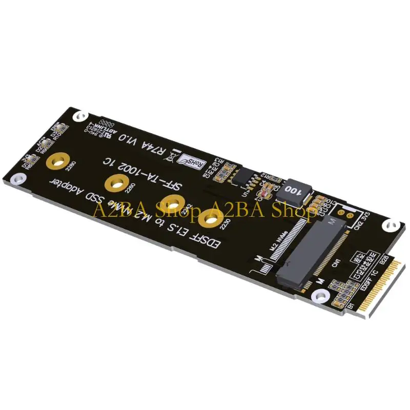 A2BA Gold Contact M.2 M to EDSFF E1S Card Board for Build Tasks Only