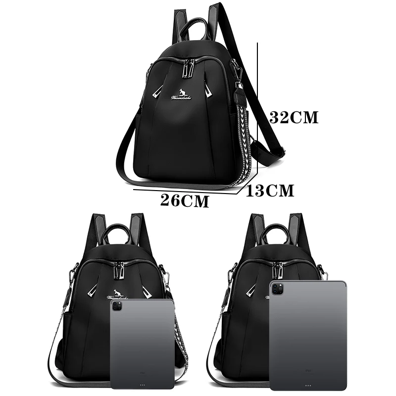 Fashionable And High Quality Nylon Cloth Backpack Large Capacity Travel Girl Backpacks Luxurious Women\'s Designer Brand Mochilas