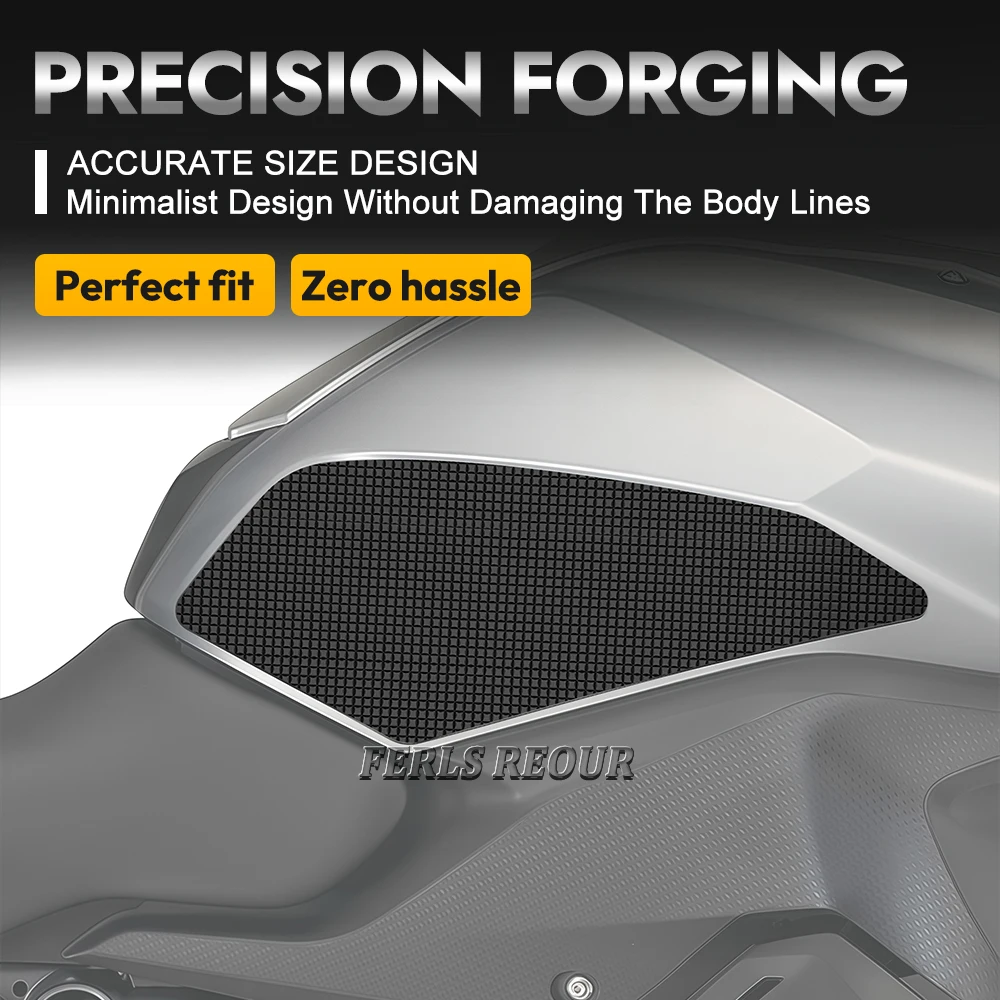 Fuel tank stickers for BMW R1200 RS 2014-2018, black rubber anti-slip fuel tank mats, motorcycle fuel tank protectors view 4