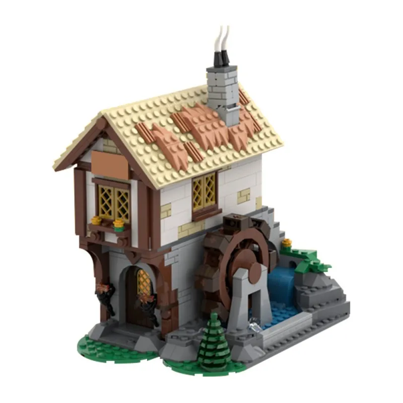 

Gobricks MOC Medieval Town Square Blacksmith 10332 Castle Extension Building Blocks Medieval Town Square Blacksmith Brick Toys
