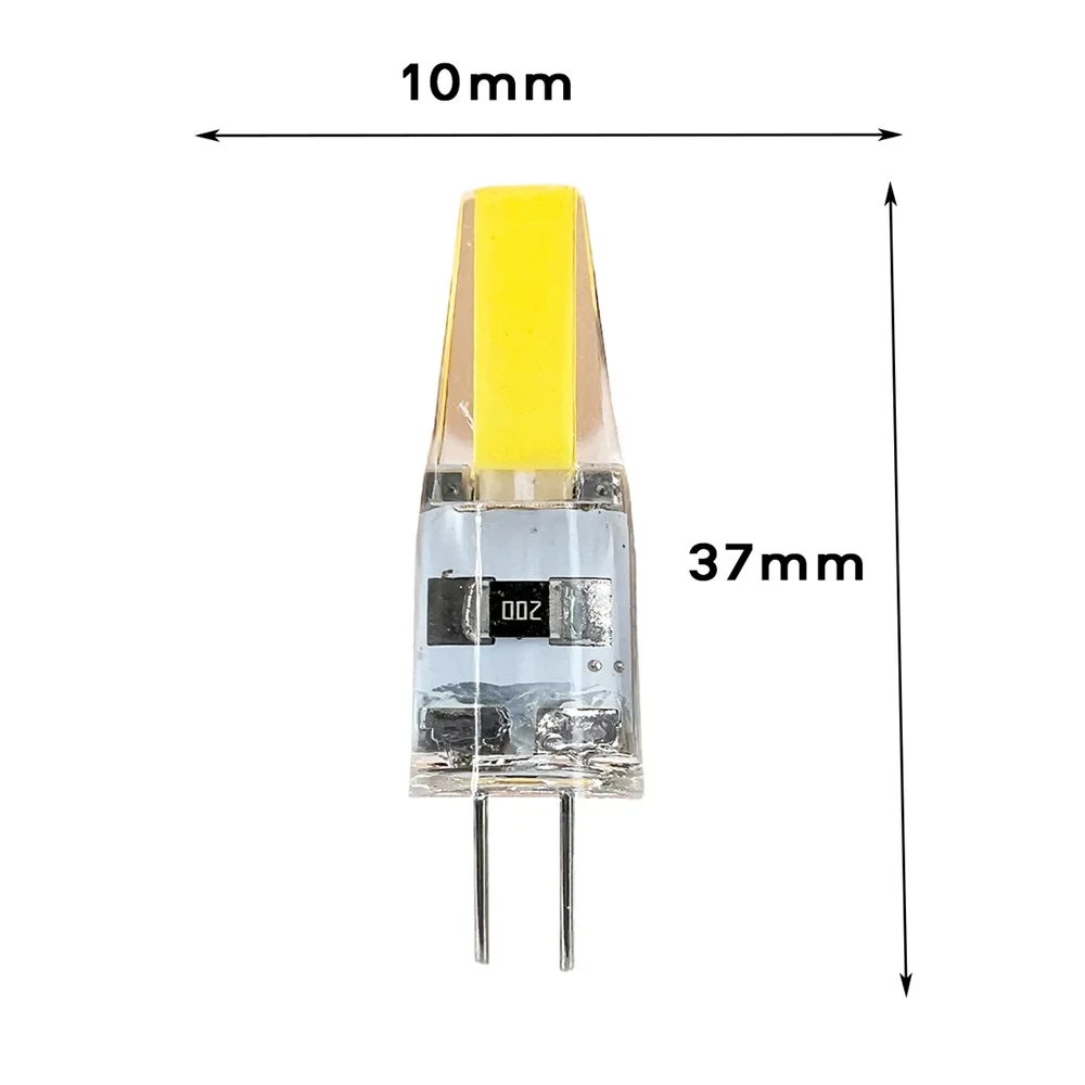 Imagem -05 - Elbulbo Led Cob Lâmpadas 10 Pcs Mini g4 ac dc 12v 220v Quente Branco 360 Feixe de Parede Armário Luz de Rua 20 40w Silicone Luz