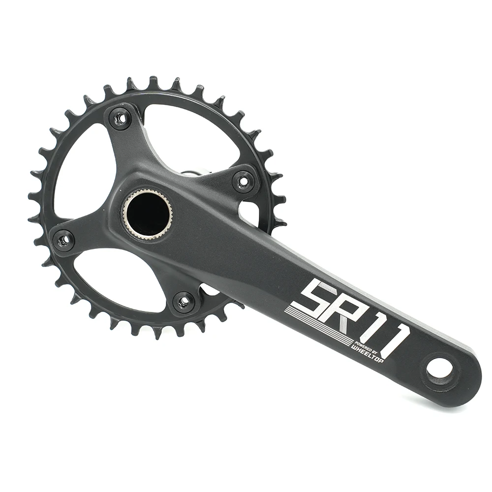 

High Grade Bicycle Crankset Aluminum Alloy 2 Pieces Bicycle Chainwheel