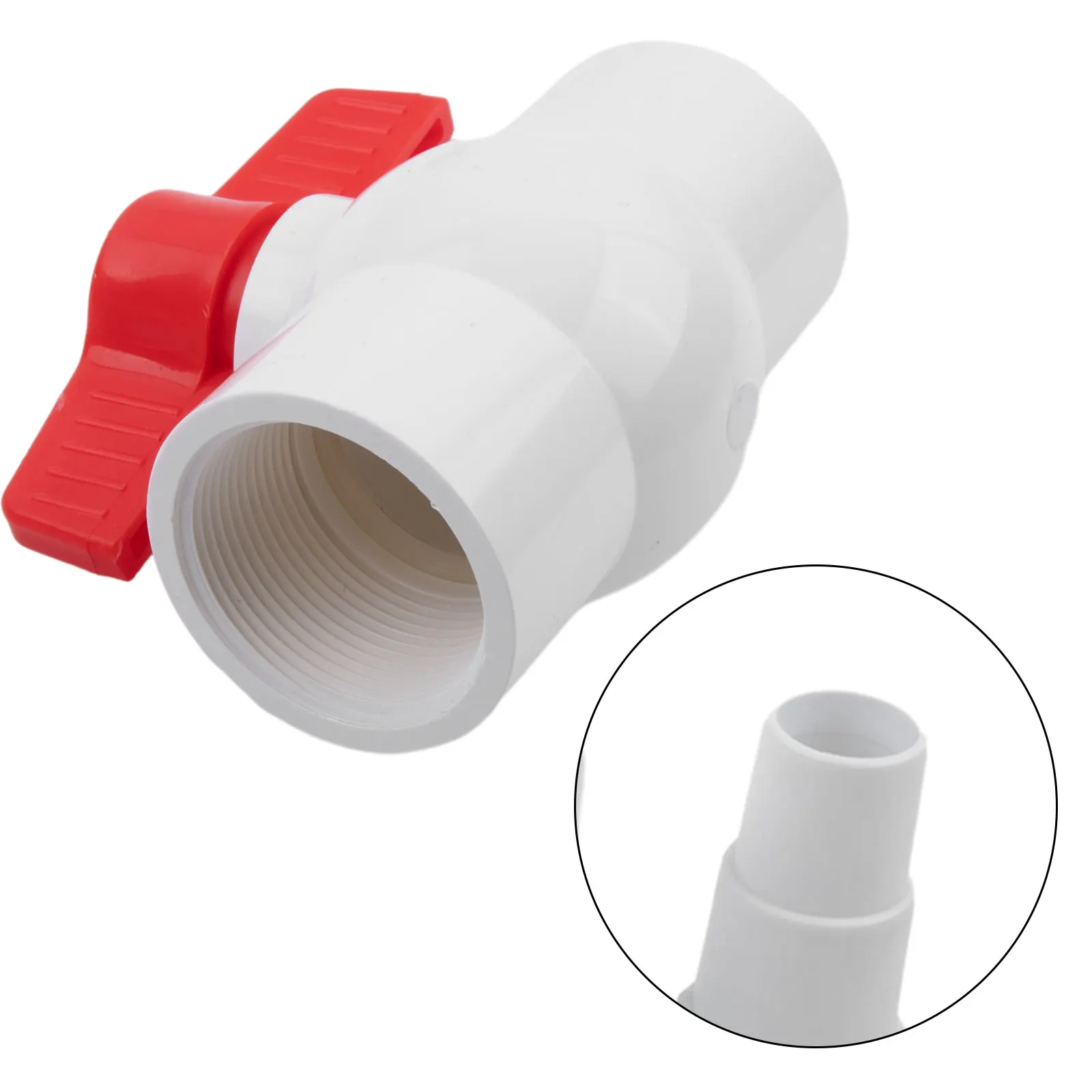 Valve Adapter, Compatible with 38 and 32 mm diameter pipe, Removable Pool Filter System, Easy Quarter Turn Operation