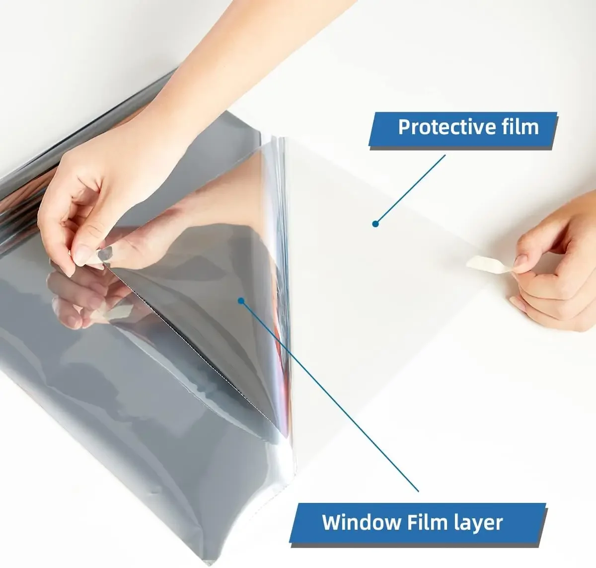 Película de privacidad de ventana de espejo unidireccional, tinte de ventana reflectante para el hogar, oficina, sala de estar, Bloqueo Solar UV