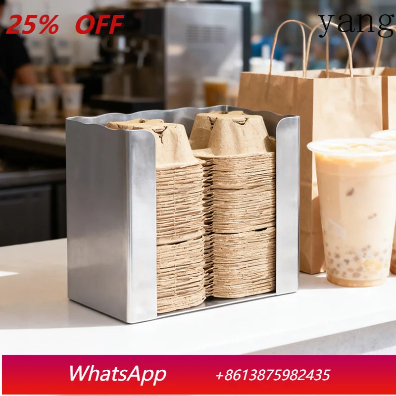 

LH disposable pulp cup holder storage box plastic cup holder storage rack