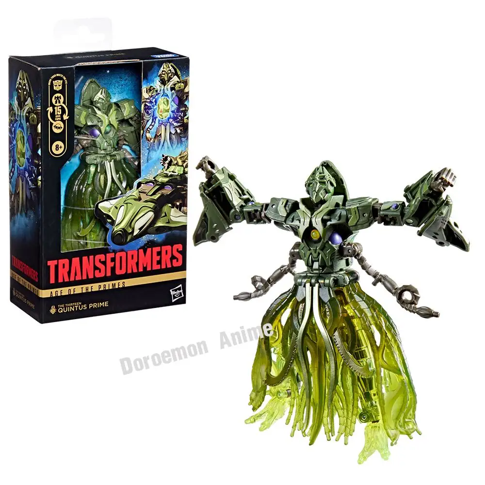 In Stock Original Hasbro Transformers Age of The Primes Deluxe Class The Thirteen Quintus Prime Collectible Movie Action Toys