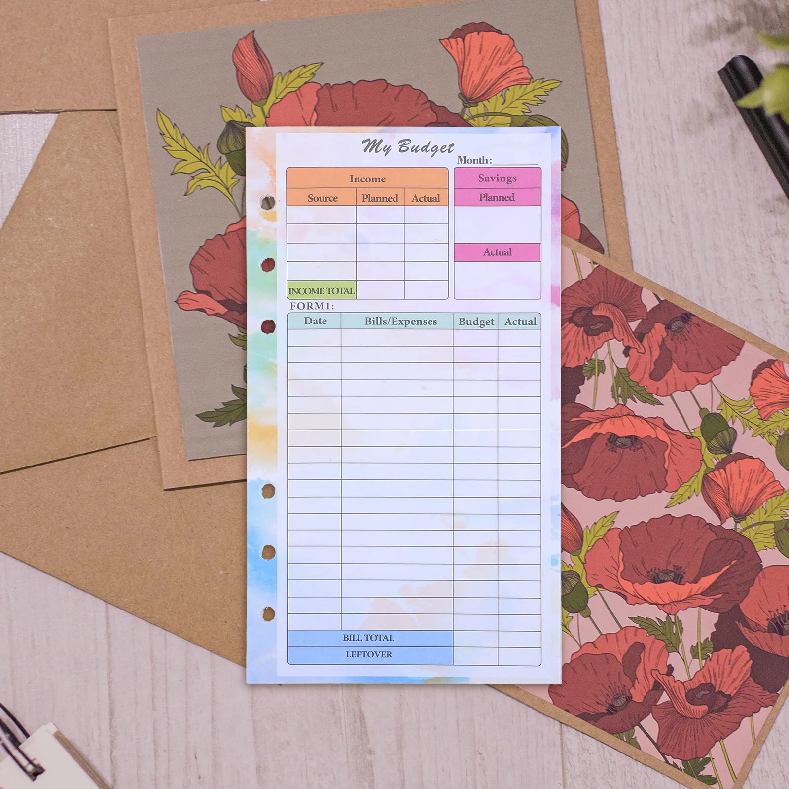 14 Sheets A6 Budget Planner Re - Planner Weekly Budget review and price