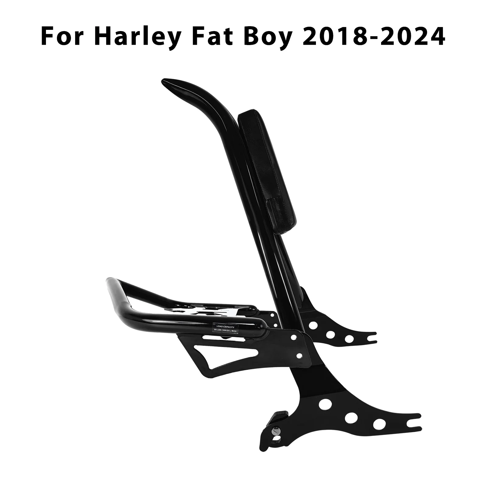 

For Harley davidson Softail Breakout 2013-2025 Fat Boy 2018-2025 Motorcycle Rear Backrest Sissy Bar With Luggage Rack