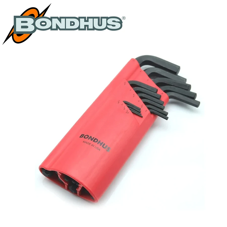 BONDHUS Metric Allen Wrench Set Ball End L-wrenches Extended Hex Key Set Repair Tool 10946/10992/10995/10999