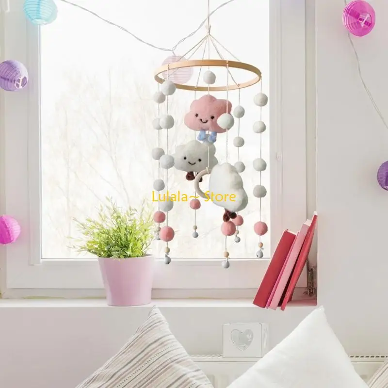 Y4QA Giường Mặt dây chuyền Nôi trẻ sơ sinh Chuông lục lạc động Trang trí phòng trẻ mẫu giáo