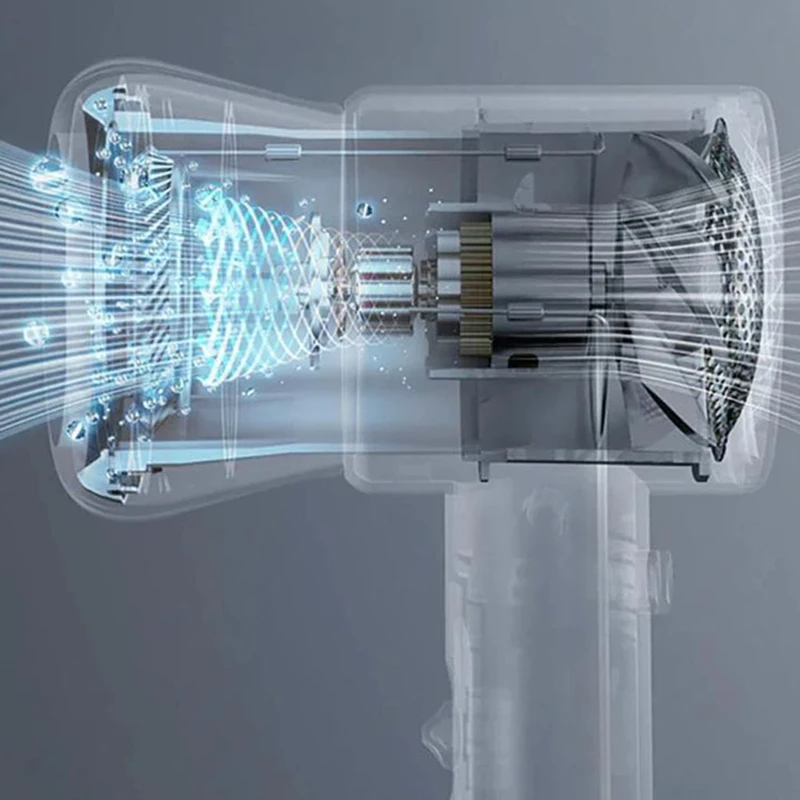 ABHU Violent Turbo Fan 110 000 об/мин Бесщеточный ручной вентилятор с регулируемой скоростью 3D-печать Turbo Violent Мини-вентилятор