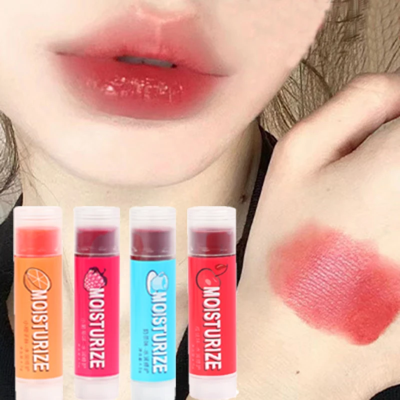 Fruit Lip Balm Lasting Moisturizing Natural Nourishing Sexy Red Lipstick Lighten Lines Plump Lip Anti-drying Hydration Lip Care