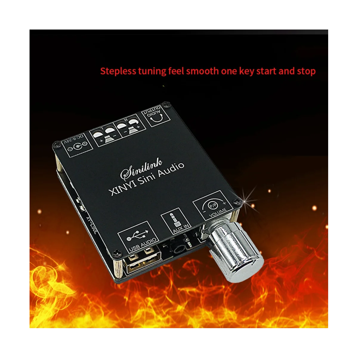 Аудио стерео Bluetooth плата цифрового усилителя мощности 50 Вт двухканальная 360-градусная Плавная Настройка кинотеатра