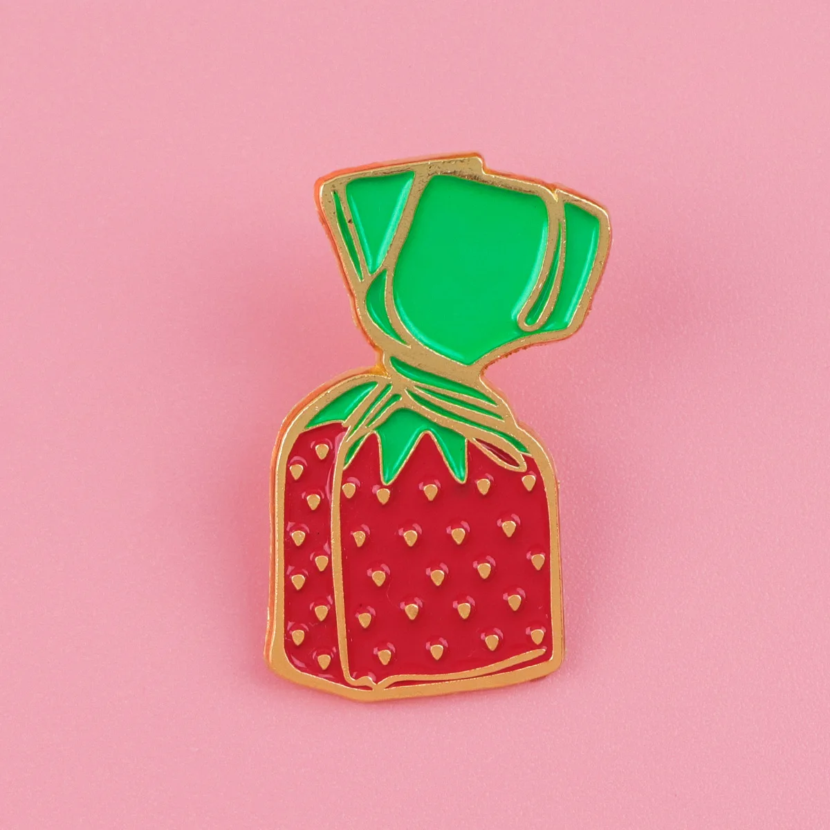 Strawberry Enamel Pin Lapel Pins for Backpacks Candy Brooches for Women Fashion Jewelry Accessories Friends Gifts