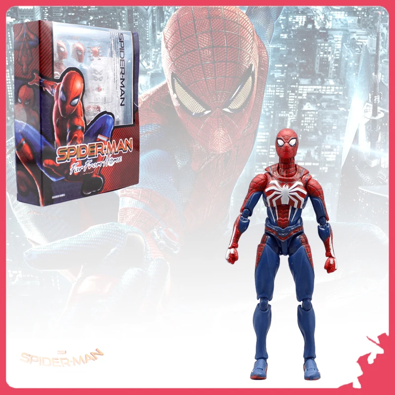 

Shf Spider Man Hero Returns Super Mobile Joint Doll Ps4 Game Edition Handmade Model Ornament Anime Peripheral Gifts