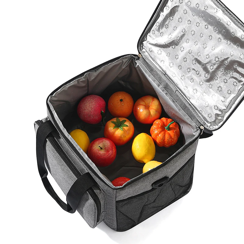 New Thickened Oxford Cloth Leakproof Tote Cooler Lunch Bag Box Large Portable Picnic Storage Bags with Shoulder Strap