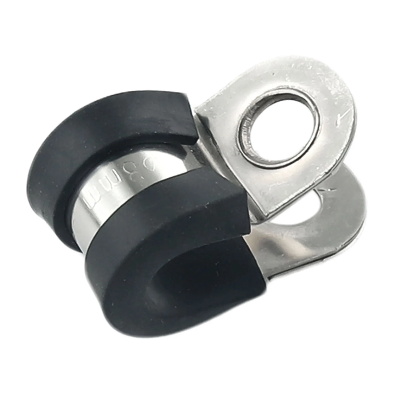 Fixed Rubber Lined Pipe Clamp Stainless Steel Temperature -40 °Cto+120°C 350 % Elongation Break 100% Brand New