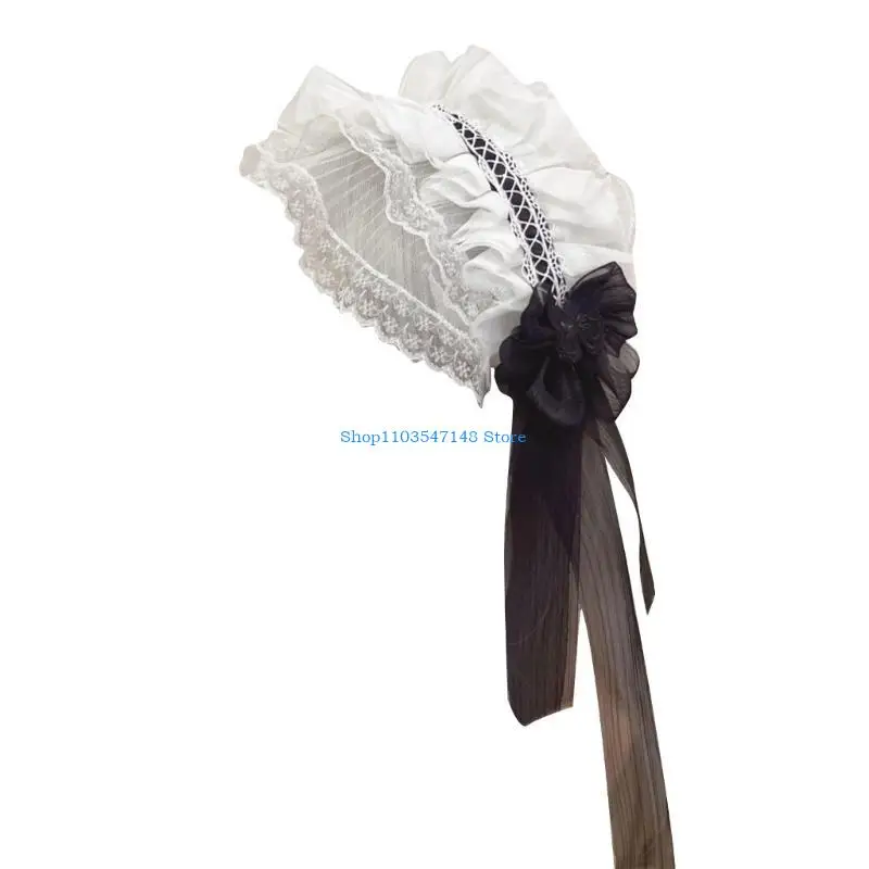 

P88B Versatiles Ribbon Bows Headgear Fashionable Teen Headpiece Ponytail Headbands