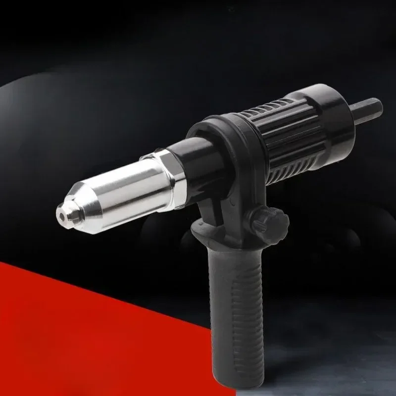 Electric Riveting Gun Adapter 2.4mm-4.8mm Rivet Nut Gun Drill Bit Nozzle Cordless Conversion Connector Power Tools