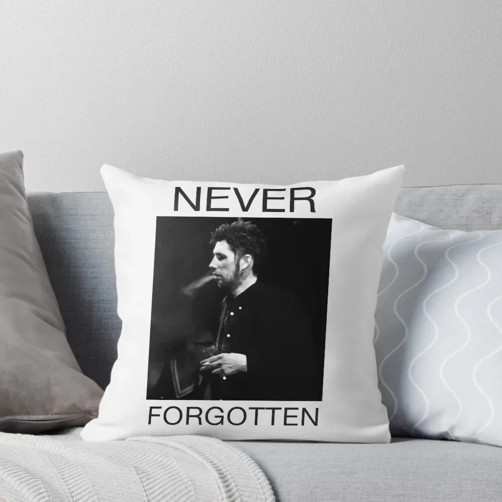 

Shane MacGowan Never Forgotten Throw Pillow covers for pillows Christmas Pillow Covers pillow