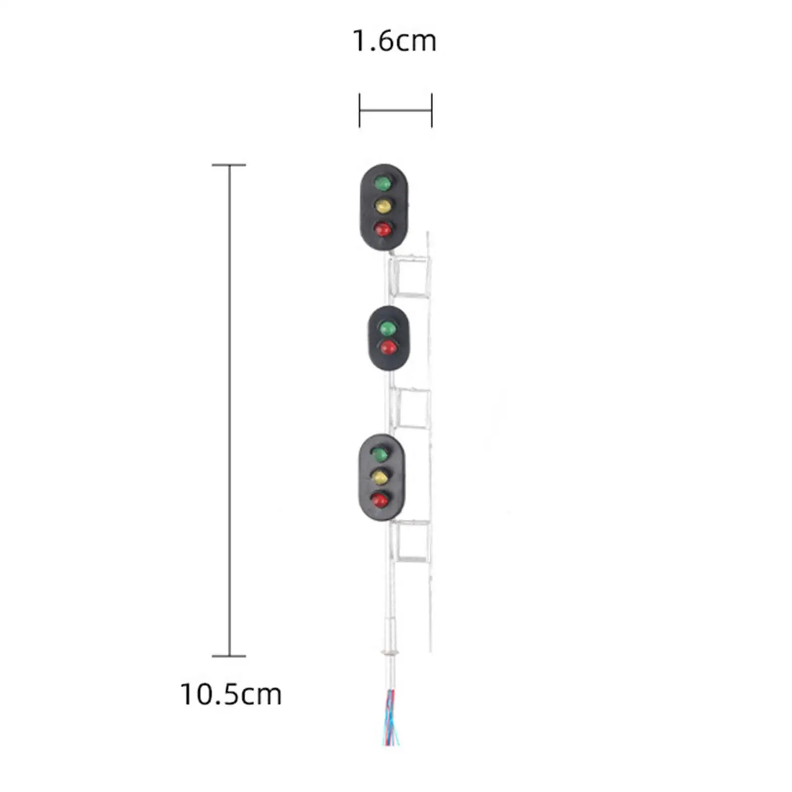 Model Train Traffic Light 3V/12V for Train Railway Sand Table Fairy Garden view 3