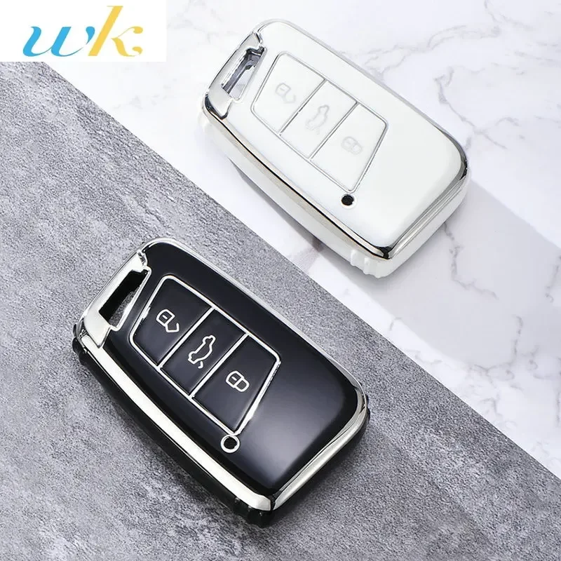 

HOT TPU Car Key Case Cover Fob For VW Volkswagen Polo Tiguan Passat B5 B6 B7 Golf MK Jetta Skoda Kodiaq Superb Octavia Seat Etc