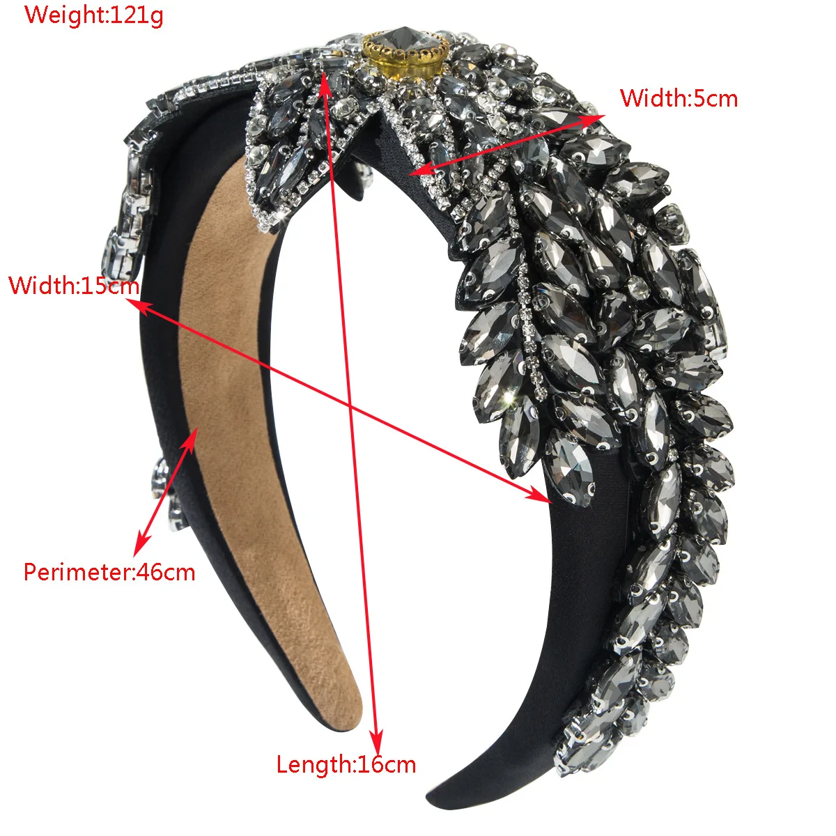 Heavy craftsmanship, shiny flowers, full diamonds, headbands, versatile balls, advanced sense, light luxury, celebrity hair acce