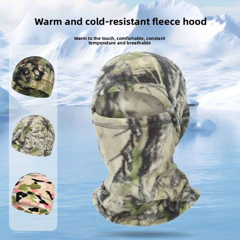 Autumn and Winter Fleece Cycling Warm Mask Multifunctional Outdoor Sports Windproof Mountaineering Skiing Hat Headgear Neck