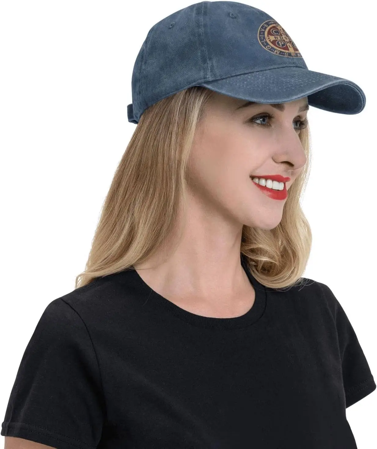 St Benedict Medal Holy Cross Baseball Cap Man Woman Adjustable Baseball Hats Unisex Sun Hat Cowboy Hat