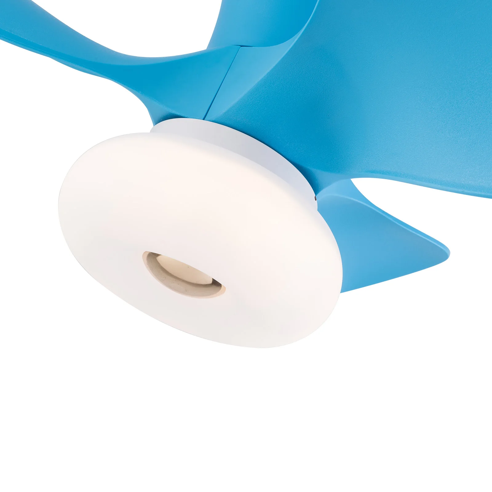 22 pouces 3 couleurs changeantes LED intégrée réversible avec pales ABS ventilateur de plafond Fandelier avec bleu clair