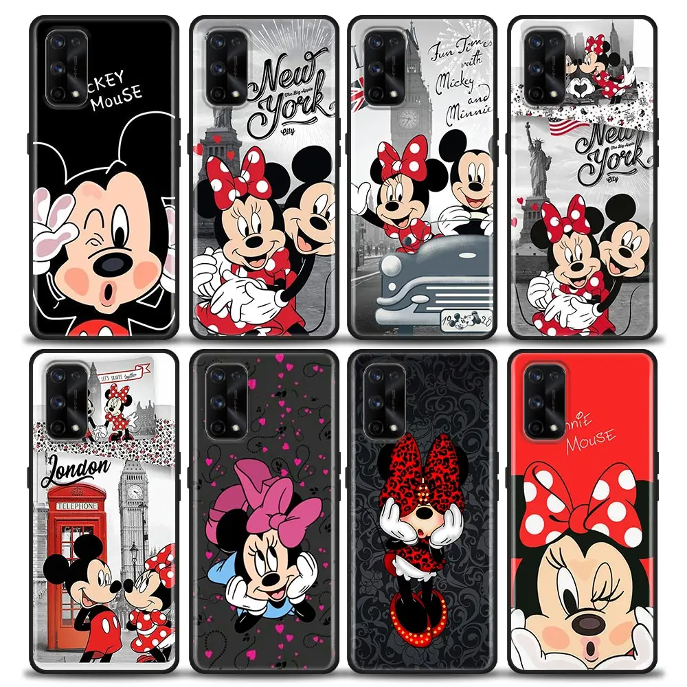 Phone Case For OPPO Realme X50 XT X 11 10 9 9I 8 8I 7 Pro Plus 5G Case Funda Coque Shell Capa Cover Cute M-Mickey M-Minnie Mouse