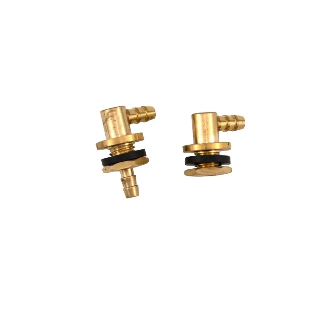 1Pair 2.5*3.5MM Transparent Fuel Tank Metal Accessories Oil Inlet Outlet Nozzle Kit Replacement Part for RC Aircraft